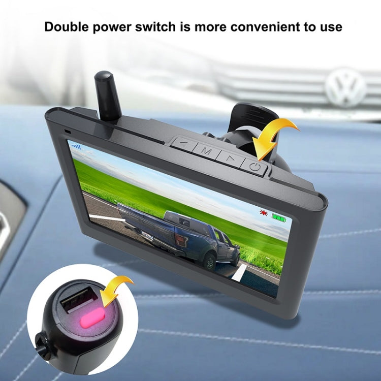 Solar Integrated License Plate Frame Vehicle Camera Wireless Reversing Display(RC03) - Rear View Cameras by buy2fix | Online Shopping UK | buy2fix