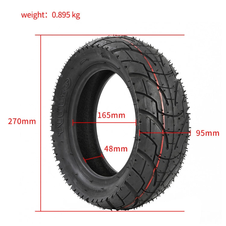 For KUGOO M4 TUOVT 80/65-6.5 10 inch Electric Skateboard Vacuum Explosion-Proof Outer Tire(Off-road Tire) - Accessories & Parts by TUOVT | Online Shopping UK | buy2fix