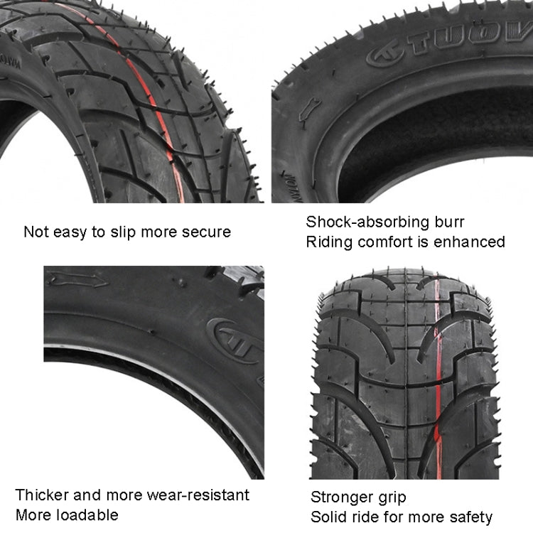 For KUGOO M4 TUOVT 80/65-6.5 10 inch Electric Skateboard Vacuum Explosion-Proof Outer Tire(Off-road Tire) - Accessories & Parts by TUOVT | Online Shopping UK | buy2fix