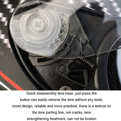 KUQIBAO Motorcycle Smart Bluetooth Sun Protection Double Lens Safety Helmet, Size: XL(Matte Black Phantom Fiber) - Helmets by KUQIBAO | Online Shopping UK | buy2fix