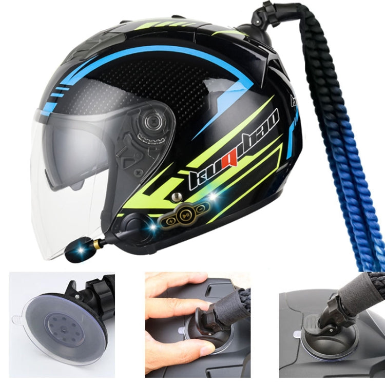 KUQIBAO Motorcycle Bluetooth Headset Double Lens Helmet With Braid, Size: XL(Scrub Black) - Helmets by KUQIBAO | Online Shopping UK | buy2fix