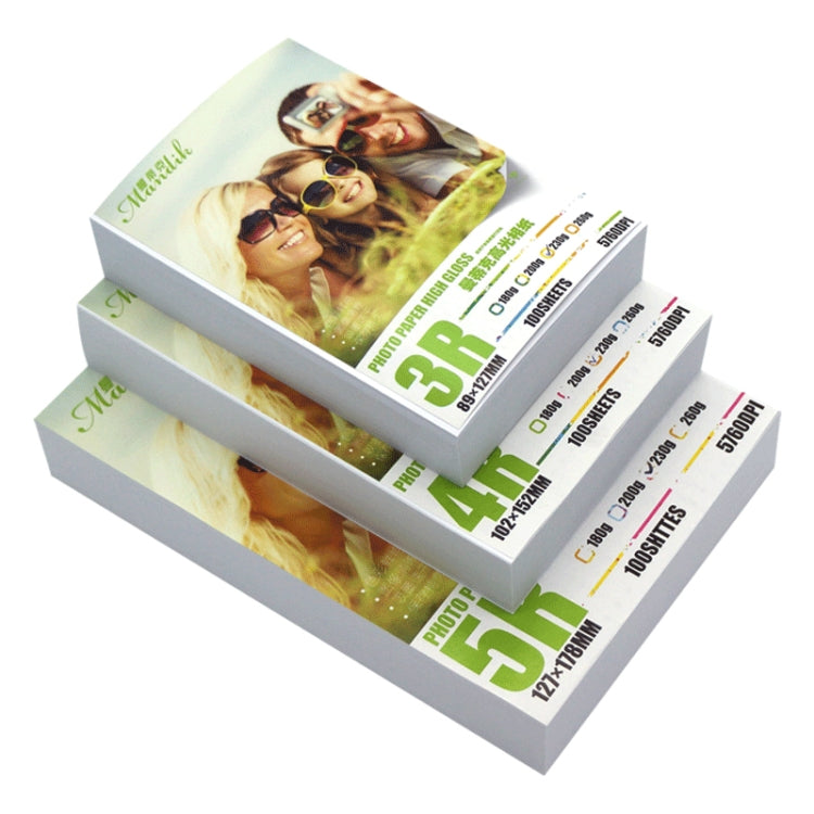 Mandik 3R 5-Inch One Side Glossy Photo Paper For Inkjet Printer Paper Imaging Supplies, Spec: 230gsm 500 Sheets - Printer Accessories by buy2fix | Online Shopping UK | buy2fix