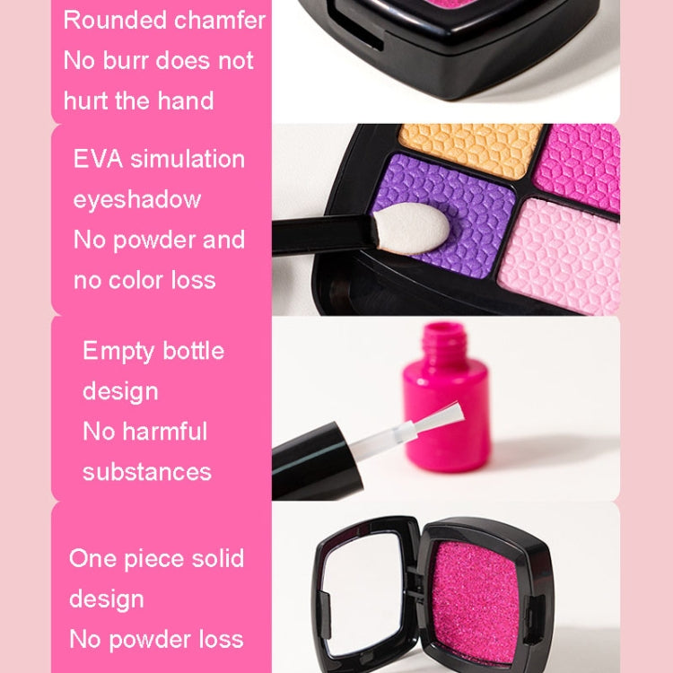 11pcs/set Girls Simulation Dressing Makeup Box Play House Non-toxic Cosmetics Set, Style: Beautiful Makeup Bag 1164 - Pretend Play Toys by buy2fix | Online Shopping UK | buy2fix