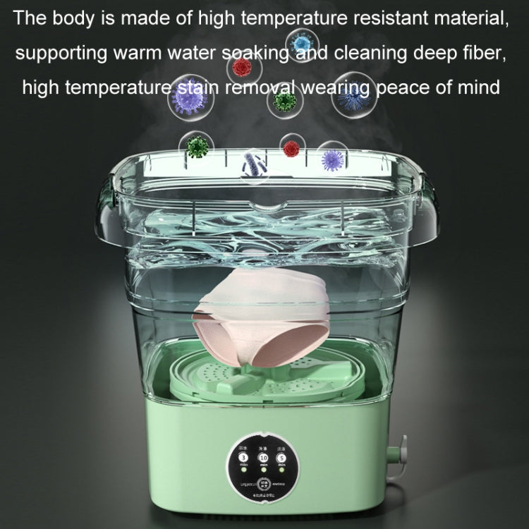 4.5L Mini Portable Folding Household Washing Machine Underwear Washer, Color: Fruit Green(EU Plug) - Washing Machines & Accessories by buy2fix | Online Shopping UK | buy2fix