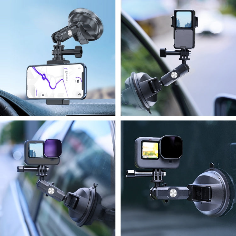 TELESIN Car Action Camera Holder Suction Cup 360 Degree Adjustable - Holder by TELESIN | Online Shopping UK | buy2fix