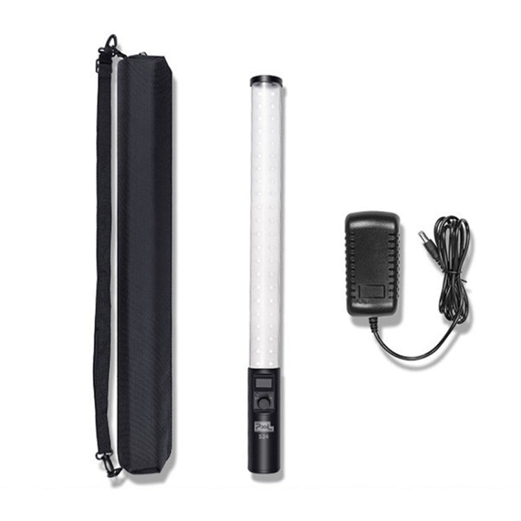 Pixel S24 RGB Fill Light Rod Handheld Portable Color Icelet Outdoor Videos Live Broadcast Studio Camera Stick Lamp(Standard Set+US Plug Adapter) -  by Pixel | Online Shopping UK | buy2fix