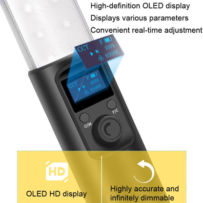 Pixel S24 RGB Fill Light Rod Handheld Portable Color Icelet Outdoor Videos Live Broadcast Studio Camera Stick Lamp(Standard Set+US Plug Adapter) -  by Pixel | Online Shopping UK | buy2fix