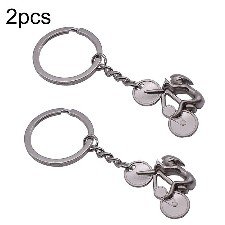 2pcs Simulated Bicycle Metal Key Chain(BY-333) - Key Rings by buy2fix | Online Shopping UK | buy2fix