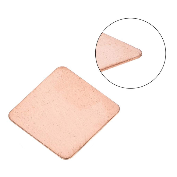 20pcs Laptop Cooling Copper Heat Sink Thermal Conductive Tabs Cell Phone Computer Graphics Card Heat Sinks 15x15x1.5mm - Others by buy2fix | Online Shopping UK | buy2fix