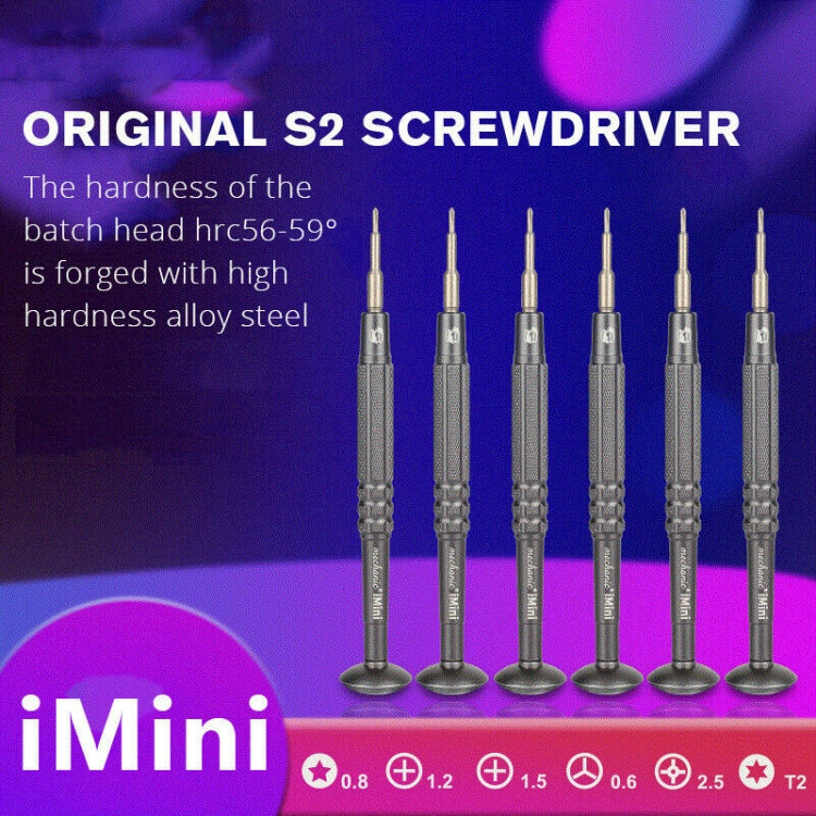 MECHANIC iMini Series Mobile Phone Repair Glasses Screw Batch Clock Tool, Series: T2 - Screwdriver by MECHANIC | Online Shopping UK | buy2fix