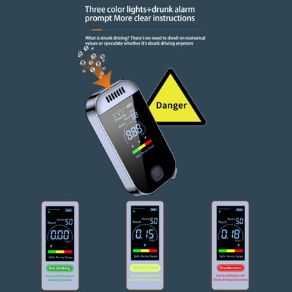 Mini Non-contact High-sensitivity Color Screen Digital Display Alcohol Tester(English) - Breath Alcohol Tester by buy2fix | Online Shopping UK | buy2fix