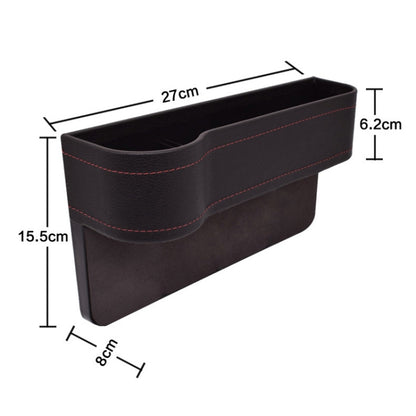 Car Seat Gap Interior PU Leather Storage Box Water Cup Holder(Co-pilot Black) - Stowing Tidying by buy2fix | Online Shopping UK | buy2fix