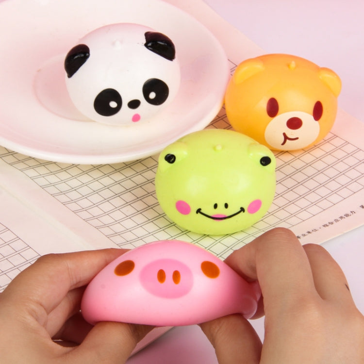 4pcs Decompression Cartoon Animal Squeeze and Play Children Pressing Buns Decompression Venting Balls(Mixed Color) - Squeeze Toys by buy2fix | Online Shopping UK | buy2fix