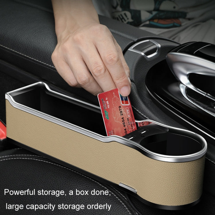 Car Seat Gap Storage Box Multifunctional Mobile Phone USB Charger, Color: QC3.0 Red - Stowing Tidying by buy2fix | Online Shopping UK | buy2fix