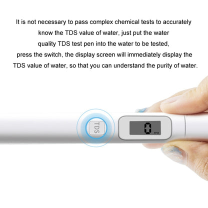 TDS Water Quality Test Pen High-Precision Drinking Tap Water Detector - Air & Water Quality Tester by buy2fix | Online Shopping UK | buy2fix