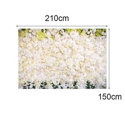 2.1 X 1.5m Festive Photography Backdrop 3D Wedding Flower Wall Hanging Cloth, Style: C-1891 - Valentines Day by buy2fix | Online Shopping UK | buy2fix