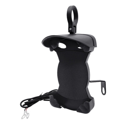 Motorcycle Sunshade Rainproof Mobile Phone Holder, Shape: Charging Mirror Holder 18W (QC3.0) - Holder by buy2fix | Online Shopping UK | buy2fix