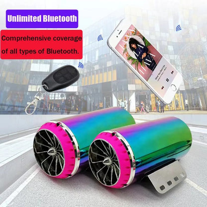 12V Motorcycle Subwoofer Color-Coated Audio Exhaust Pipe Simulator - Others by buy2fix | Online Shopping UK | buy2fix