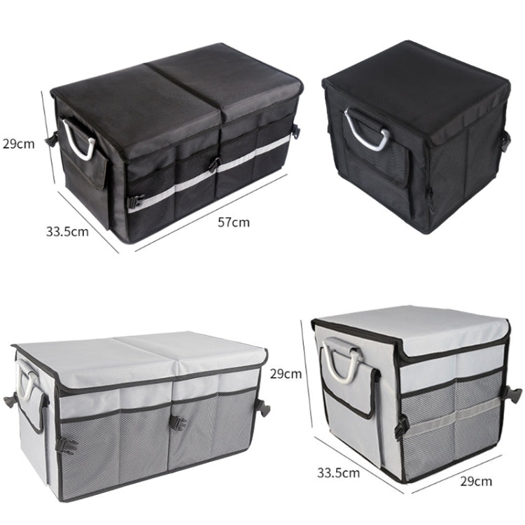 Car Trunk Storage Box Oxford Cloth Folding Organizer With Reflective Strips, Color: Small Black - Stowing Tidying by buy2fix | Online Shopping UK | buy2fix