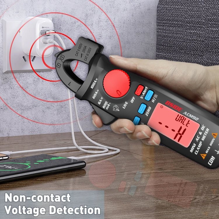 BSIDE ACM92 Digital Clamp Multimeter Current And Voltage Tester - Digital Multimeter by BSIDE | Online Shopping UK | buy2fix