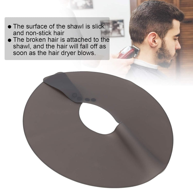 Hair Cutting Adjustable Shawl Capes Silicone Hairdressing Pad Neck Wrap Guard for Salon, Spec: Small Gray - Hair Trimmer by buy2fix | Online Shopping UK | buy2fix