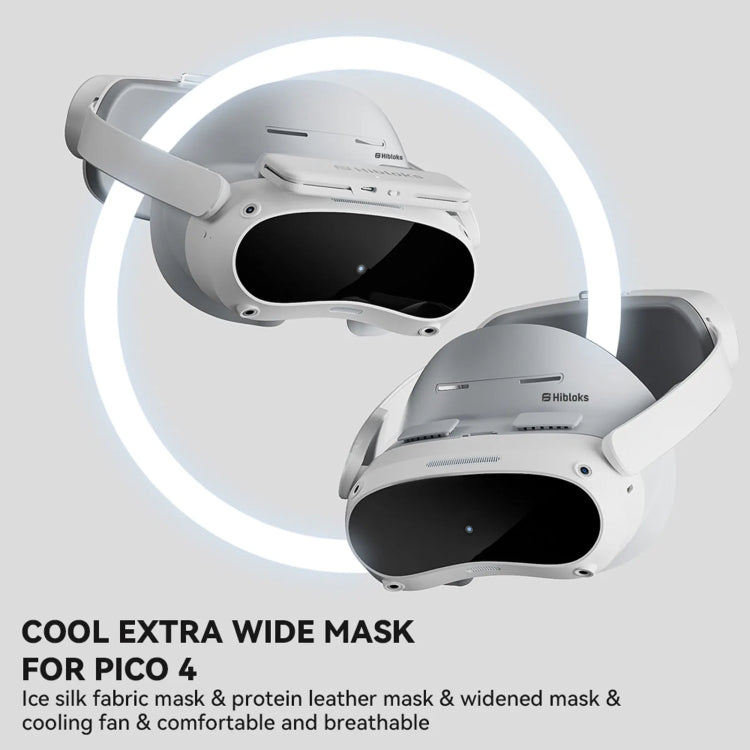 For PICO 4 Hibloks VR Glasses Face Cushion Widened Breathable Protector Pad, Spec: 2pcs PU Cotton - VR Accessories by Hibloks | Online Shopping UK | buy2fix