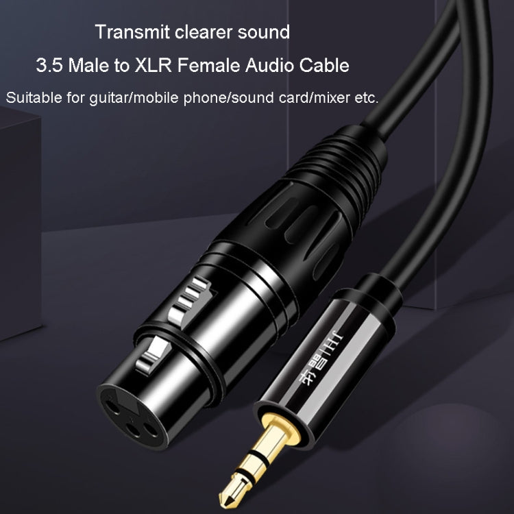 JINGHUA 3.5mm Male To XLR Female Microphone Cable Computer Mixer Audio Cable, Length: 10m - Microphone Audio Cable & Connector by JINGHUA | Online Shopping UK | buy2fix