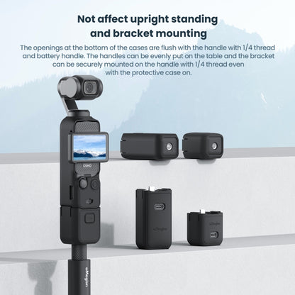 For DJI Osmo Pocket 3 AMagisn Silicone Protection Case Movement Camera Accessories, Style: 5 In 1 Black - Case & Bags by aMagisn | Online Shopping UK | buy2fix