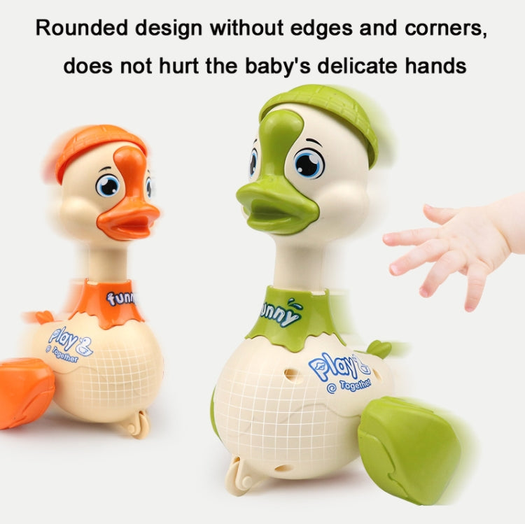 3 PCS Children Animal Press Crawling Toy Car, Specification:Swing Duck (Orange) - Electronic Pets by buy2fix | Online Shopping UK | buy2fix