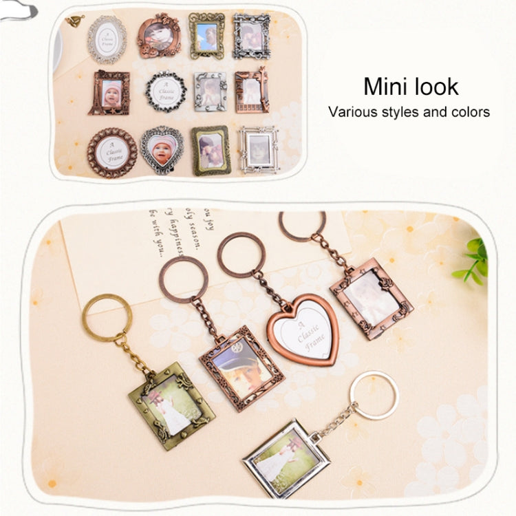 2 PCS Creative Metal Vintage Photo Frame(Square Keychain) - Home & Garden by buy2fix | Online Shopping UK | buy2fix