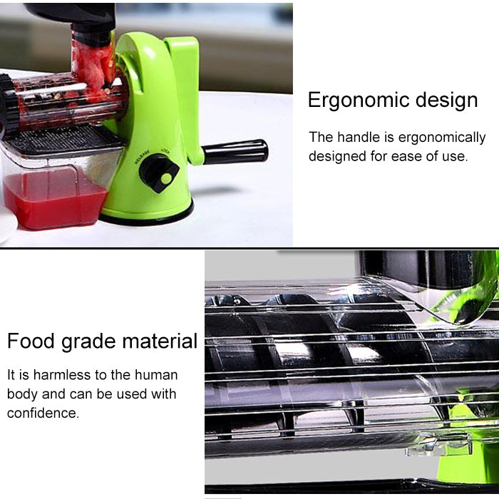 Multifunction Home Manual Juicer Apple Orange Wheatgrass Portable DIY Juicer(Green) - Home & Garden by buy2fix | Online Shopping UK | buy2fix