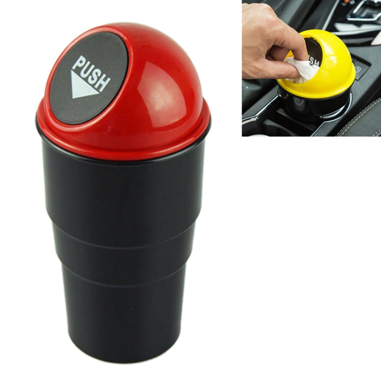 Universal Car Trash Bin Car Garbage Can Rubbish Dust Case Holder Bin Automobile Storage Bucket(Red) - Stowing Tidying by buy2fix | Online Shopping UK | buy2fix