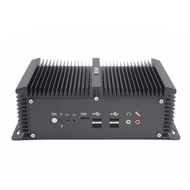 HYSTOU P12-I5-8250U Fanless Mini PC Intel Core i5-8250U Processor Quad Core up to 1.6GHz, RAM: 8G, ROM: 128G, Support Win 7 / 8 / 10 / Linux(Black) - Barebone Mini PCs by HYSTOU | Online Shopping UK | buy2fix