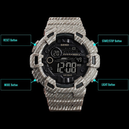 SKMEI 1472 Multifunctional Men Outdoor Sports Noctilucent Waterproof Didital Wrist Watch (Dark Blue) - Sport Watches by SKMEI | Online Shopping UK | buy2fix