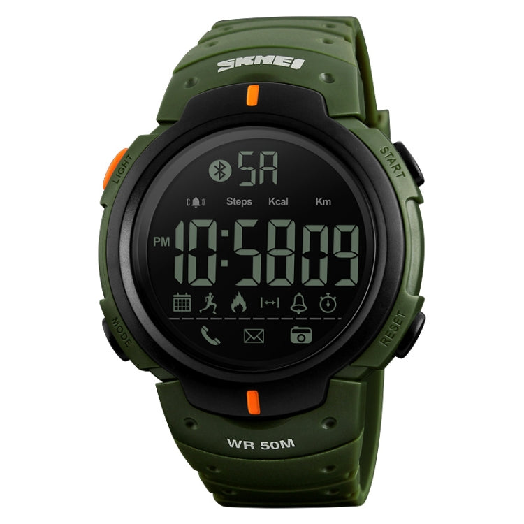 SKMEI 1301 Multifunction 50m Waterproof Sports Bluetooth Smart Watch, Compatible with Android & iOS System(Army Green) - Sport Watches by SKMEI | Online Shopping UK | buy2fix