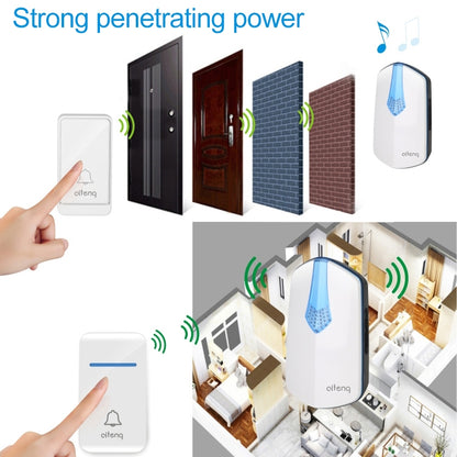 AITENG V026J Wireless Batteryless WIFI Doorbell, US Plug - Security by AITENG | Online Shopping UK | buy2fix