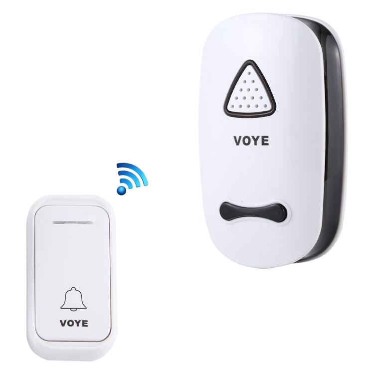 VOYE V025F Home Music Remote Control Wireless Doorbell with 38 Polyphony Sounds, US Plug(White) - Wireless Doorbell by VOYE | Online Shopping UK | buy2fix