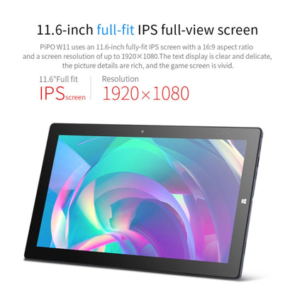 PiPO W11 2 in 1 Tablet PC, 11.6 inch, 8GB+128GB+256GB SSD, Windows 10, Intel Gemini Lake N4120 Quad Core Up to 2.6GHz, with Keyboard & Stylus Pen, Support Dual Band WiFi & Bluetooth & Micro SD Card - PiPO by PiPo | Online Shopping UK | buy2fix