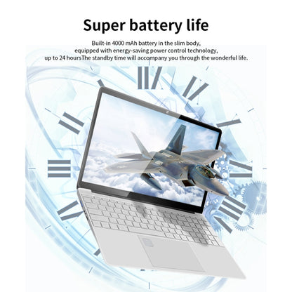 CENAVA F158G Notebook, 15.6 inch, 12GB+512GB, Fingerprint Unlock, Windows 10 Intel Celeron N5095 Quad Core 2.0GHz-2.9GHz, Support TF Card & Bluetooth & WiFi & HDMI, US Plug(Silver) - CENAVA by CENAVA | Online Shopping UK | buy2fix
