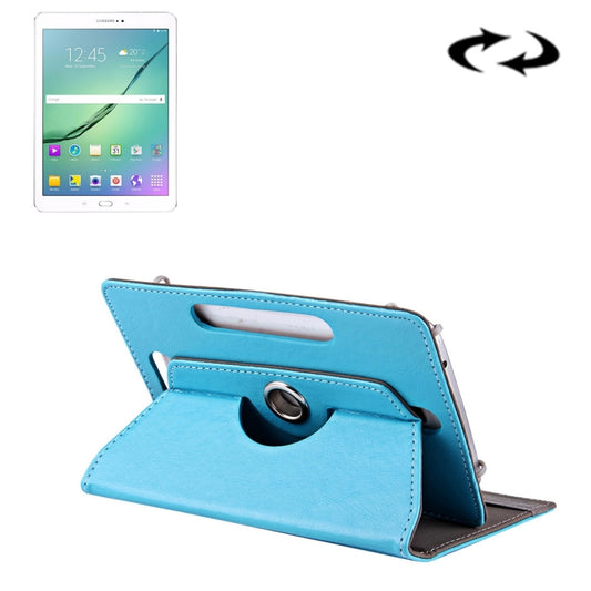 10 inch Tablets Leather Case Crazy Horse Texture 360 Degrees Rotation Protective Case Shell with Holder for Asus ZenPad 10 Z300C, Huawei MediaPad M2 10.0-A01W, Cube IWORK10(Baby Blue) - 10 - 11 inch by buy2fix | Online Shopping UK | buy2fix