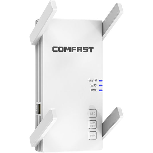 COMFAST CF-AC2100 2100Mbps Wireless WIFI Signal Amplifier Repeater Booster Network Router with 4 Antennas, EU Plug - Broadband Amplifiers by COMFAST | Online Shopping UK | buy2fix