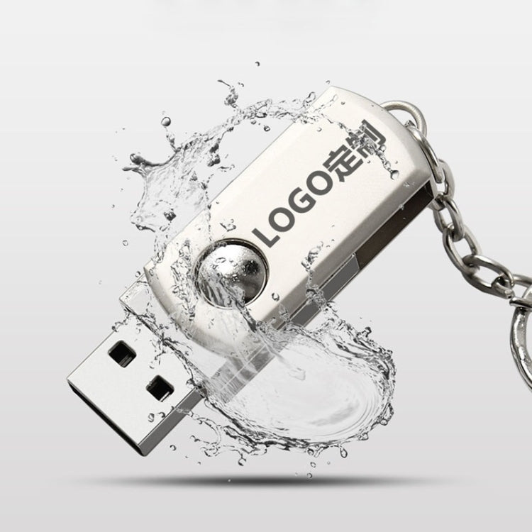 MicroDrive 8GB USB 2.0 Creative Personality Metal U Disk with Keychain (Gold) - USB Flash Drives by MicroDrive | Online Shopping UK | buy2fix