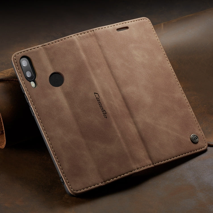 CaseMe Multifunctional Retro Frosted Horizontal Flip Leather Case for Huawei P Smart 2019 /  Honor 10 Lite, with Card Slots & Holder & Wallet(Brown) - Honor Cases by CaseMe | Online Shopping UK | buy2fix