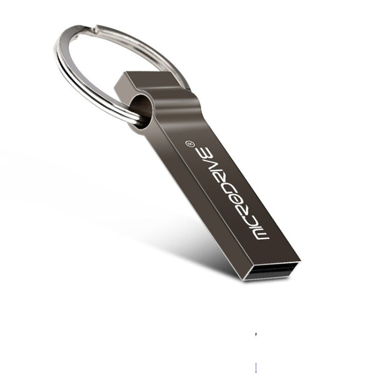 MicroDrive 16GB USB 2.0 Metal Keychain U Disk (Black) - Computer & Networking by MicroDrive | Online Shopping UK | buy2fix