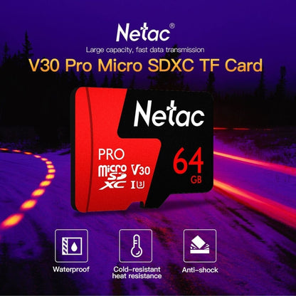 Netac P500 PRO 64GB U3 Speed Level Automobile Data Recorder Monitor Camera Memory Card TF Card - Micro SD Card by Netac | Online Shopping UK | buy2fix