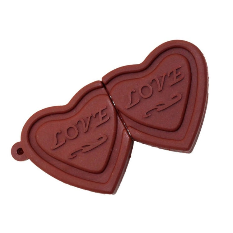 MicroDrive 64GB USB 2.0 Creative Heart Chocolate U Disk - USB Flash Drives by MicroDrive | Online Shopping UK | buy2fix